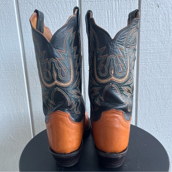 Lucchese 1883 N7361 Two Tone Western Boots Embroidered Snip Toe Men’s 9 B Narrow - Picture 6 of 9